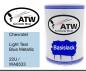 Preview: Chevrolet, Light Teal Blue Metallic, 22U / WA8533: 500ml Lackdose, von ATW Autoteile West.